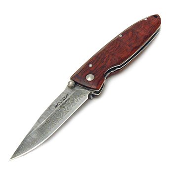 MC-14D, Cocobolo Handle, Damascus Blade, Plain