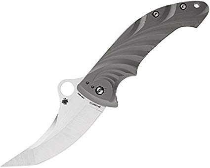 Spyderco Tighe Stick Plain Edge Folding Knife with 3.90