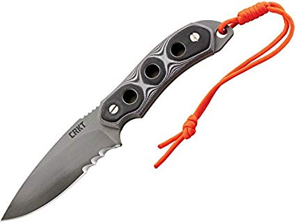 Columbia River Knife and Tool 3500 HoodWork Karen Hood Serrated Edge Fixed Blade Knife