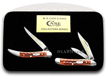 CASE XX Grandson Grandfather Red Bone Pocketworn Bone Toothpick Peanut 1/2500 Knives