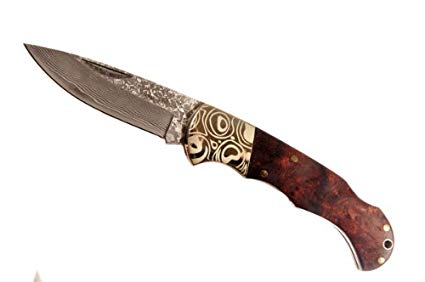 IZUMI ICHIAGO - Imbuia Folder - Japanese Damascus Steel