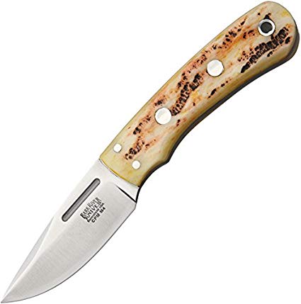 Bark River Essential Stag Bone New Knife, Antique