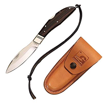 D.H.Russell Folding Lockback, Rosewood Handle, Plain