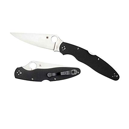 Spyderco C07GP4 Police C07GP4 4 G-10 Plain Edge