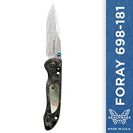 Benchmade - Foray 698-181 Unlimited Gold Class Knife, Drop-point