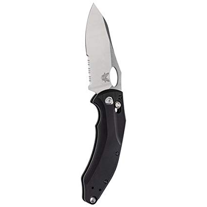 Benchmade Knife 808S Loco, ComboEdge Satin Finish Folding Blade