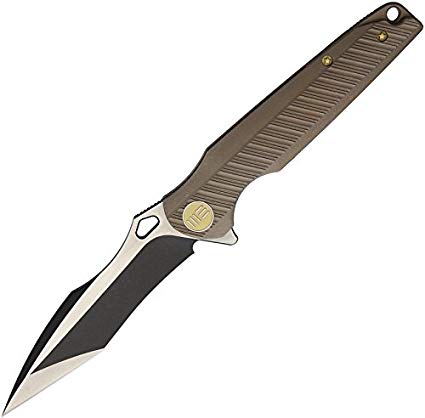 We Knife Co Ltd Tanto Framelock Bronze Handle WE612I