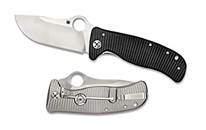 Spyderco Lion Spy G-10/Titanium Plain Edge Knife