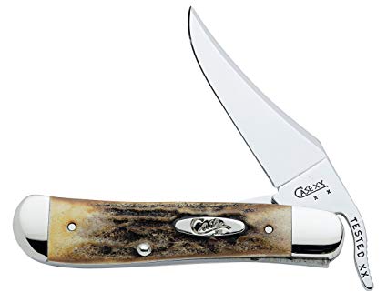 Case Cutlery 5529 Case RussLock Pocket Knife with Stainless Steel Blades, Stag