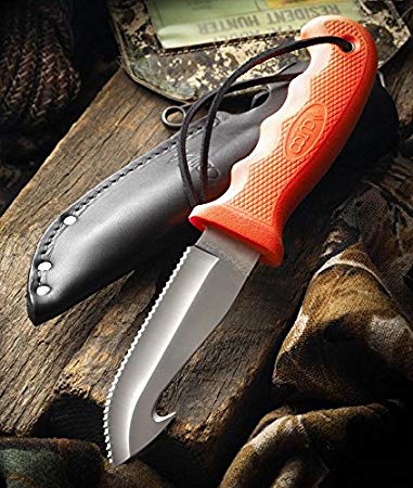 CUTCO Model 5717 Orange Gut Hook Hunting Knife .......High Carbon, Stainless 4 3/8