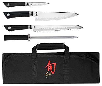 Shun VBS0499 5 Piece Sora Student Japanese Cutlery Set, Silver